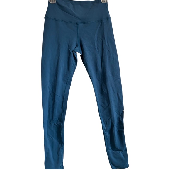 ALO Yoga High-Waist Dash Legging Teal Mesh Back Seam Full Length | Meduim - Picture 2 of 6